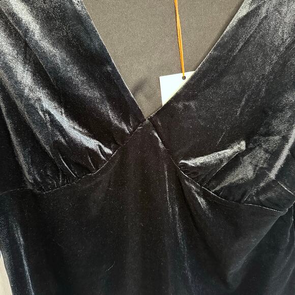 New Knox Rose black velour boho blouse top size large - Picture 4 of 7